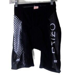 JEK SPORTS Brizo Padded Cycling Shorts Mens XL Bicycle Black/White